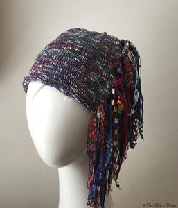 Blue/Red/White Tweed Signature *Funky Chic* Hat
