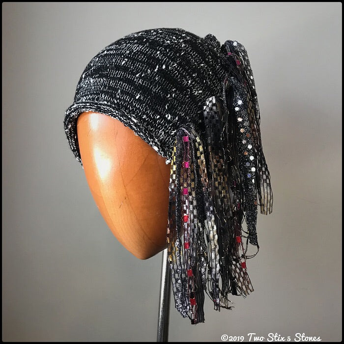 Black & White Tweed Signature *Funky Chic Hat*