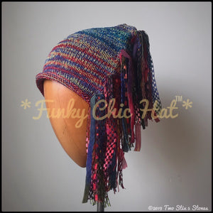 Red/Yellow/Blue Tweed Signature *Funky Chic Hat*