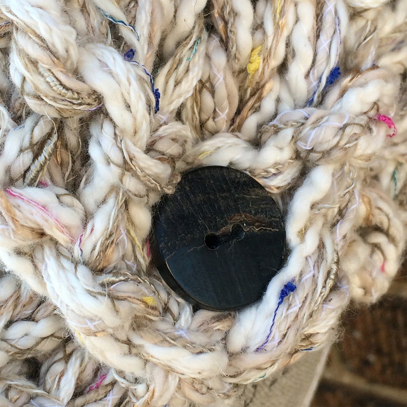 Luxe Oatmeal Tweed Shawl w/Fringe